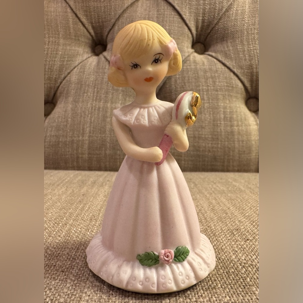 Vintage Enesco Growing Up Birthday Girls - age 5 porcelain figurine